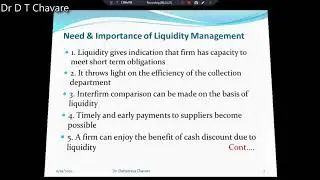 Working Capital  Management- II M. Com.II  Sem.III Business Finance By Dr.  D.  T. Chavare