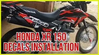 HONDA XR150 STICKER DESIGN! CUSTOMIZED DECALS INSTALLATION