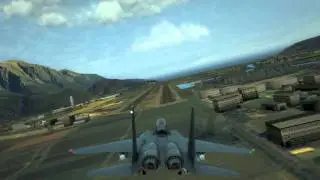 F-15 Landing on the ground