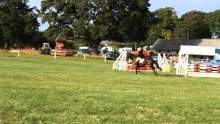 Cookie II and Katy Johnston BE100 Showjumping at Wee Burgie 2013