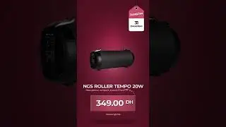 Enceinte portable NGS Roller Tempo noire 20W au Maroc : Youtube Shorts