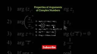 Properties of Arguments of Complex Numbers For JEE Mains By ESE Academy #Shorts