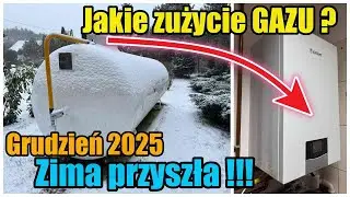 Jakie zużycie GAZU ? Koszt OGRZEWANIA za Grudzień