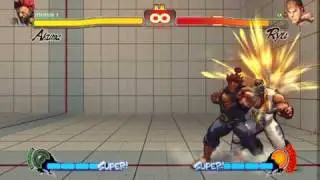 [Akuma][Combo] Demon flip Tatsumaki Shoryuken cancel Shakunetsu hadoken