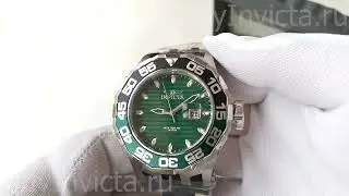 Invicta Specialty 38694 Green Dial Men's Watch | Крупные Мужские Часы Инвикта на Силиконовом Ремешке