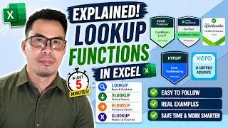 LOOKUP, VLOOKUP, HLOOKUP & XLOOKUP Explained (With Syntax & Examples) | Excel in 5 Minutes
