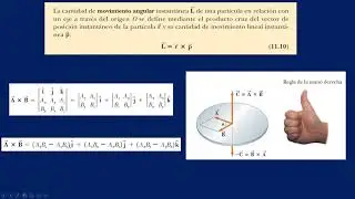 como calcular el momentum angular a partir del producto vectorial