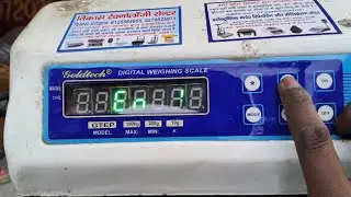 GTEP 100kg goldtech digital weighing scale programing & setting