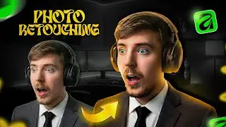 MrBeast Thumbnail Face Retouching in Affinity #mrbeast #affinity