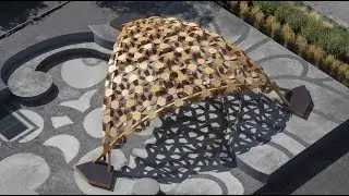FLEXIBLE FORMS: Biocomposites Experimental Pavilion by BioMat Group at ITKE 2018