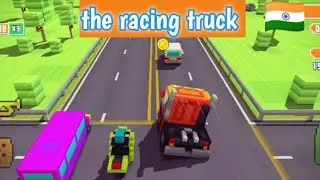 3 minute gameplay the racing truck 🇮🇳 Blocky Highway: Traffic Racing