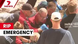 Choppy conditions at Mettams Pool causes rip emergency | 7NEWS