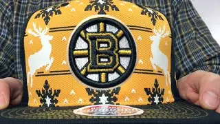 Bruins 'UGLY SWEATER SNAPBACK' Black-Gold Hat by Zephyr