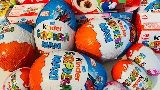 Compilation Marvel Kinder Surprise Maxi ASMR Unboxing 
