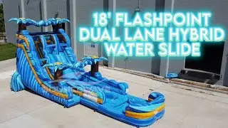 18ft Flashpoint Double Lane Hybrid Water Slide: The Inflatable That Changes Everything!
