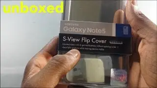Samsung Galaxy Note5 S View Clear Flip Cover - Unboxing!