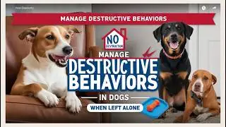 How to Manage Destructive Behaviors in Dogs When They Are Left Alone at Home.