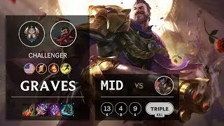 Graves Mid vs Twisted Fate - NA Challenger Patch 10.6