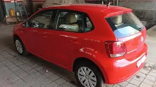 #volkswagen polo flash red color paint job.