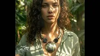 Corne d'Amazone Jungle: plastron tribal, femme Zor Bijoux Paris.