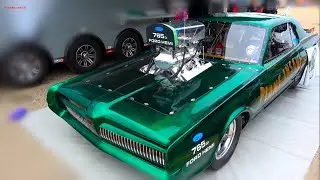 Chicago Wise Guys Drag Racing 67 Mercury Cougar Ford Hemi 765 ci vs 78 Toyota 598 Big Block Chevy