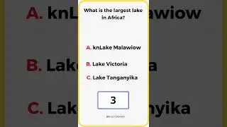 What is the largest lake in Africa? #shorts #short #youtubeshorts