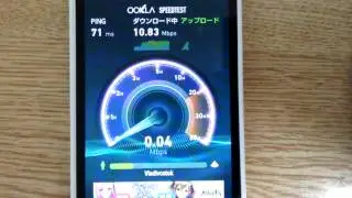 【速度計測】nuro SH-01Eにて 【川越市】