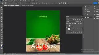 salad poster  design in photoshop