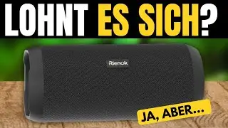 RIENOK Bluetooth Lautsprecher mit Licht, Bluetooth 5.3 Musikbox, Bass Kabellos Box mit IPX7