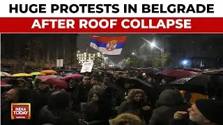 Thousands Of Serbs Demand Prime Minister's Resignation Following Deadly Roof Collapse