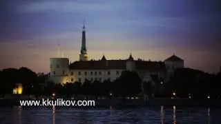 view of the Riga Castle - the residence of President of Latvia Old Town, Riga, Latvia.