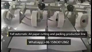 High Speed Full automatic A4 paper cutting and packing machine production line #manufacturing