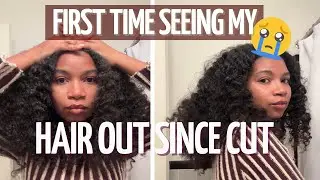 Reaction: Taking my hair down for the first time after chop.. 🥺