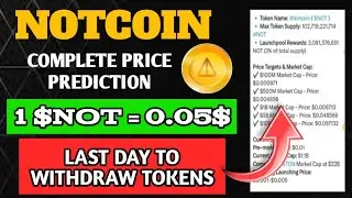 NotCoin Price। NotCoin Price Prediction। Not Coin Price Update | NotCoin Claiming Update