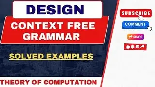 Design Context Free Grammar(CFG) in Automata |Language L= a^n | Example | TOC | FLAT