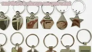 Wholesale custom cut out personalized diy promotional sublimation blank metal keychain