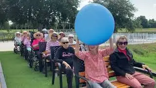 Happy Face Yoga with our Transitional Memory Care Residents