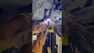Flex Pipe Replacement #exhaust #welding #diy #esab #milwaukee #asmr