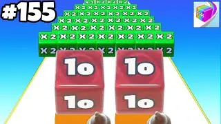 Jelly Run 2048 | Satisfying Mobile Games | All Levels Gameplay | Android, iOS | Tiktok Games #155