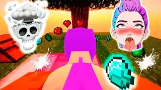 I Gave Jenny-RUMI Tyan a Diamond in Minecraft Skyblock&hellip; THIS HAPPENED