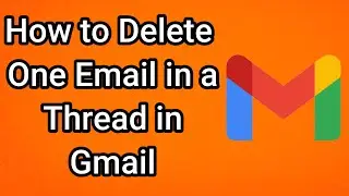 Как удалить одно письмо из цепочки в Gmail