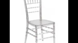 Clear Flash Elegance Crystal Ice Stacking Chiavari Chair