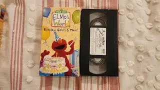 Opening/Closing To Elmo's World Birthday, Game & More 2001 VHS