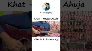 Khat | Navjot Ahuja | Easy Guitar Chords Lesson #shorts #song #guitar #music  #guitartutorial #cover