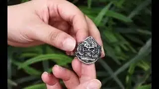 Pirate Anchor Stainless Steel Skull Ring