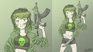 Cyberpunk Assassin[Anime][Digital Painting][Timelapse]