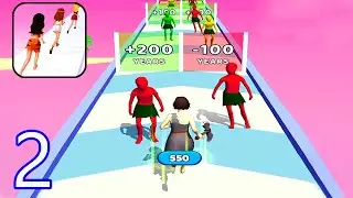 Human Evolution Run 3D - Max Level Gameplay Walkthrough Part 2 (Level 6-10)