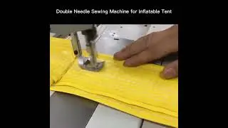 Double needle sewing machine for inflatable tent
