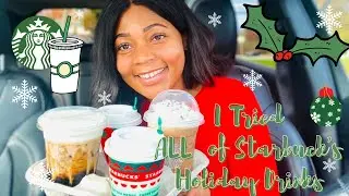 I Tried ALL of Starbucks' Holiday Drinks 2020 | Mari Sanchez