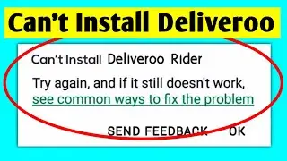 Deliveroo Rider App Download Problem Solve | Can't Install Deliveroo On Play Store & Ios